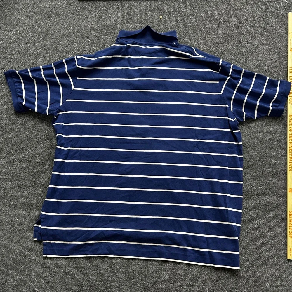 Polo Ralph Lauren Polo Mens Size 3XLT Blue Striped Short Sleeve Classic Fit